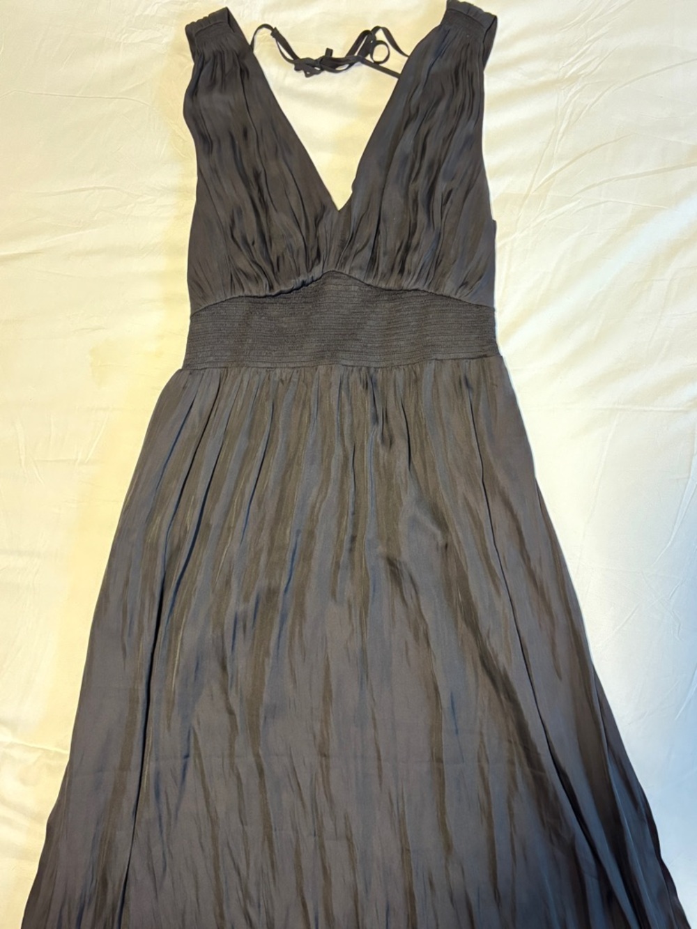 NWOT Old Navy Silky Black Midi Sleeveless Dress - Size L